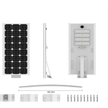 Le contrôleur de batterie au lithium en un réverbère solaire intégré